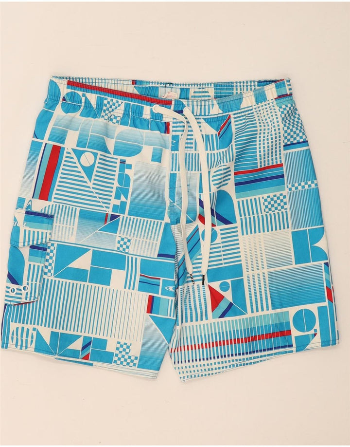 O'Neill Mens Swimming Shorts Large Blue Geometric Polyester