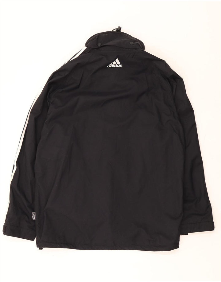 Adidas Mens Climashell Hooded Rain Jacket UK 44/46 Large Black Polyamide