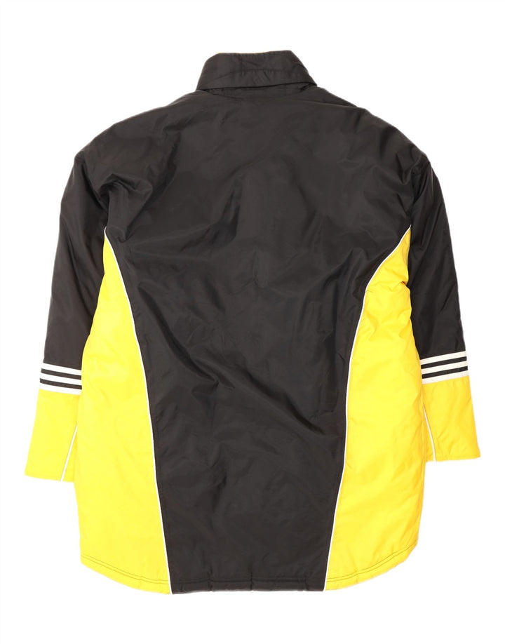 ADIDAS Mens Graphic Windbreaker Jacket UK 44/46 Large Black Colourblock