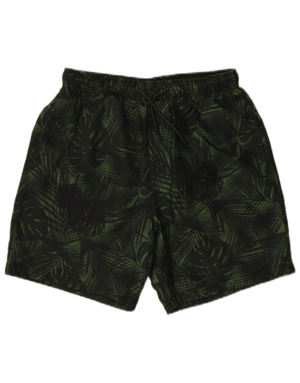 Mountain Warehouse Mens Swimming Shorts Small Green Floral Polyester