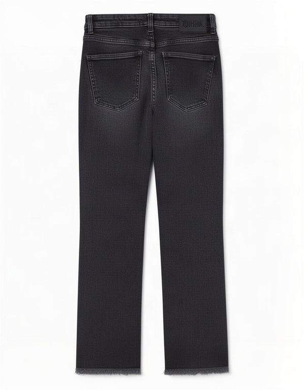 Zara Womens Crop Straight Jeans EU 36 XS W26 L24 Black