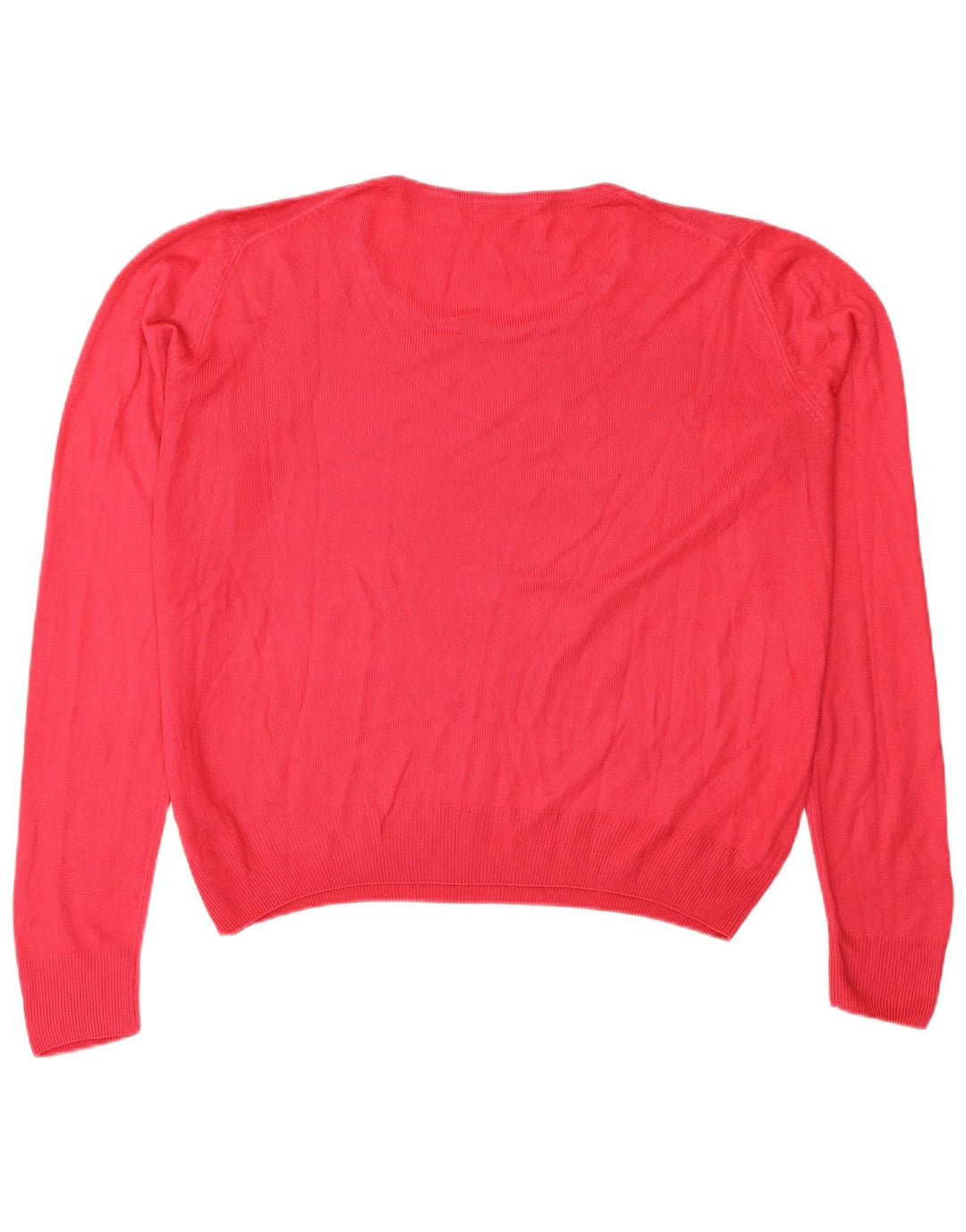 Marks & Spencer Womens Oversized Boat Neck Jumper Sweater UK 14 Large Pink