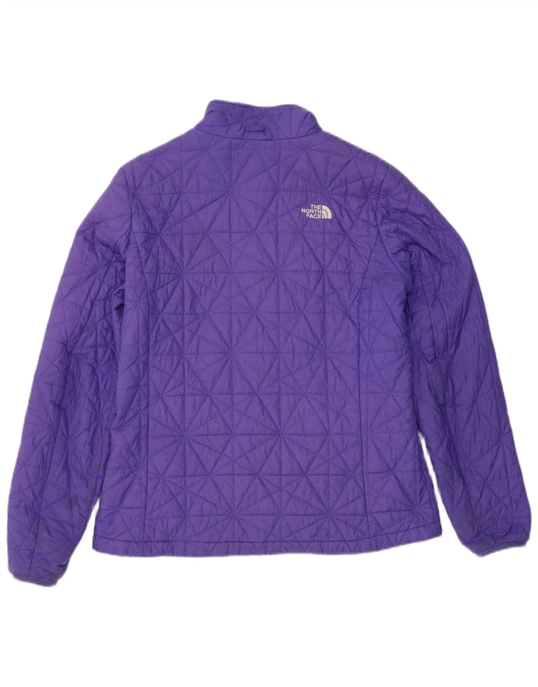 The North Face Womens Quilted Jacket UK 16 Large Purple Nylon