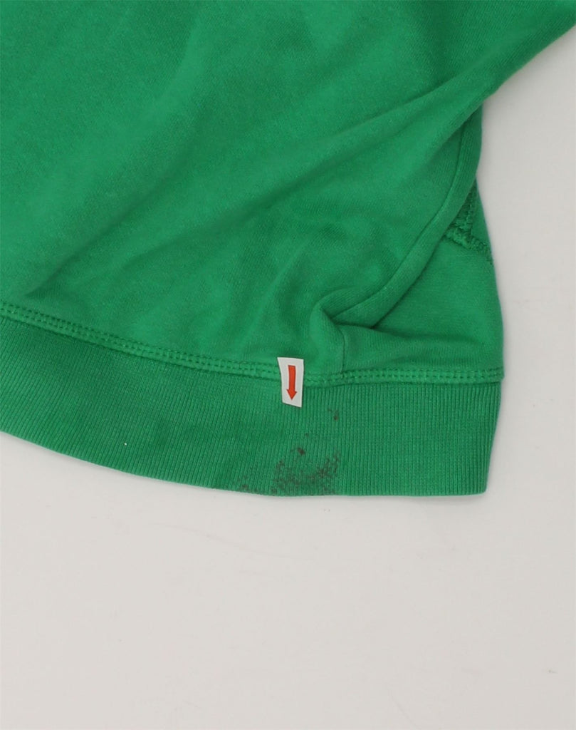 CHAMPION Boys Graphic Zip Hoodie Sweater 11-12 Years Large  Green Cotton | Vintage Champion | Thrift | Second-Hand Champion | Used Clothing | Messina Hembry 