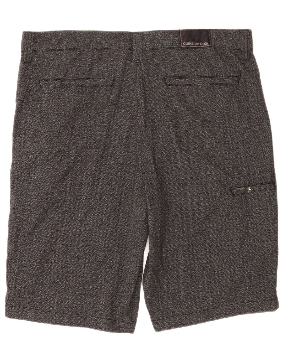 Quiksilver Mens Zathan Cargo Shorts W34 Large Grey Polyester