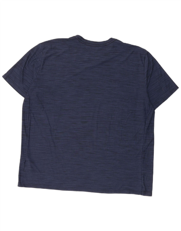 Nike Mens Dri Fit T-Shirt Top 2XL Navy Blue Flecked Polyester