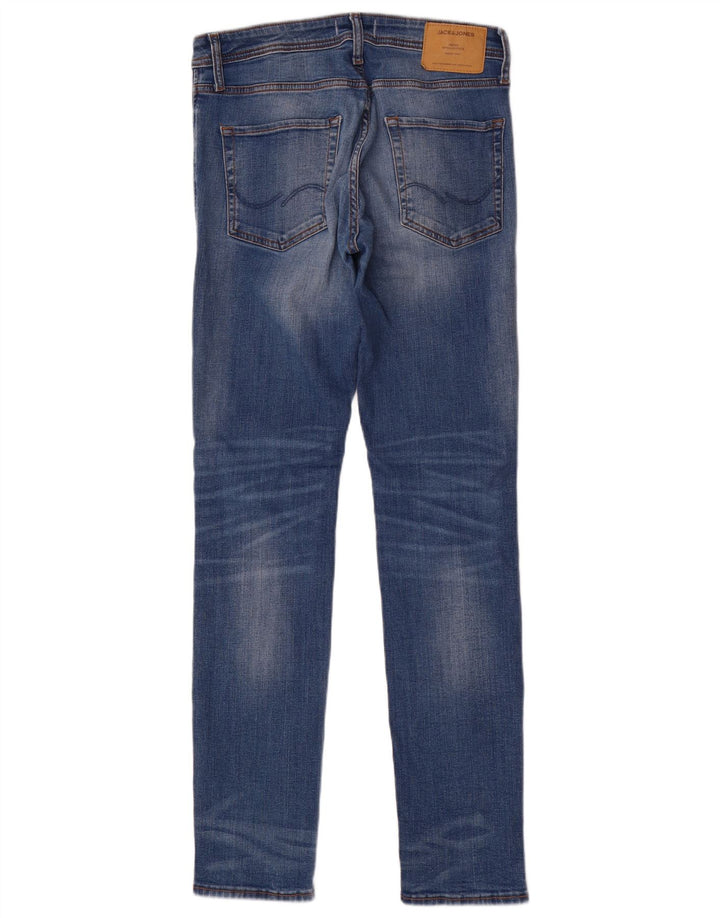 Jack & Jones Mens Tim Slim Jeans W30 L34 Blue Cotton