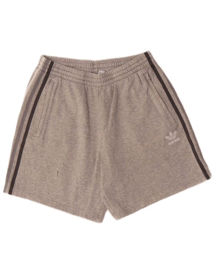 Adidas Mens Sport Shorts Medium Grey Flecked Cotton
