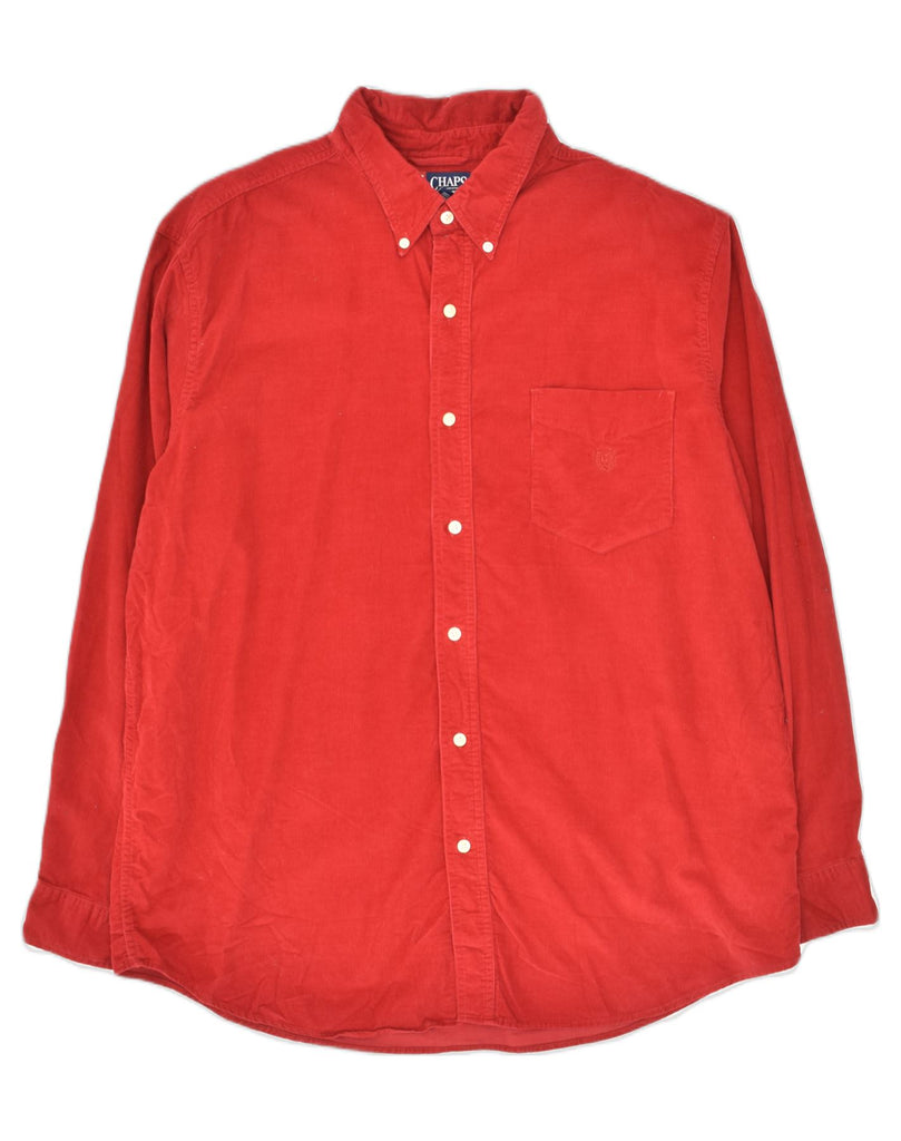 CHAPS Mens Shirt XL Red Cotton | Vintage Chaps | Thrift | Second-Hand Chaps | Used Clothing | Messina Hembry 