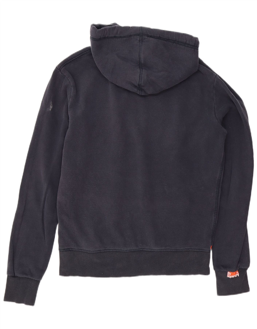 Superdry Mens Graphic Hoodie Jumper Medium Navy Blue Cotton