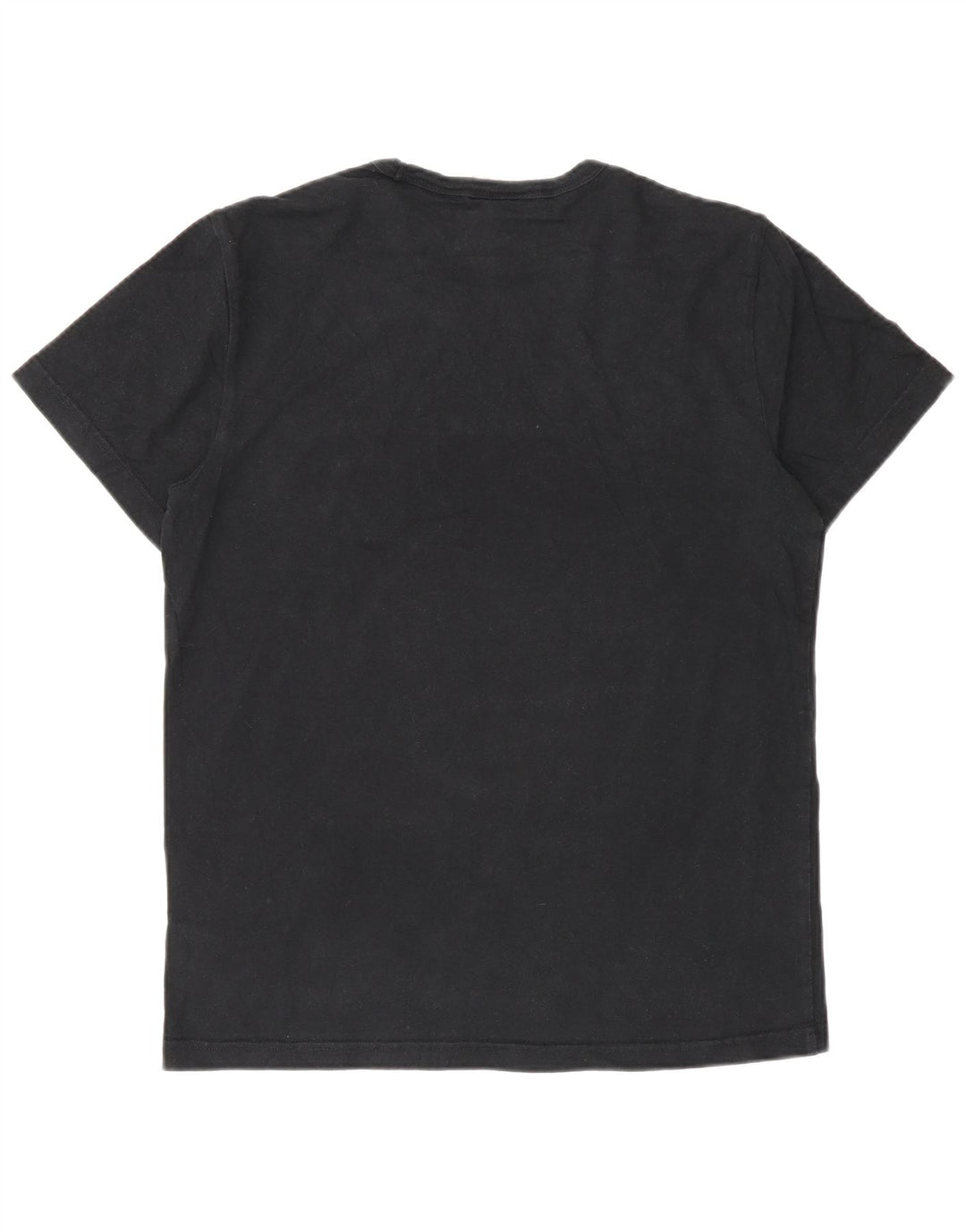 Champion Mens Graphic T-Shirt Top Small Black Cotton
