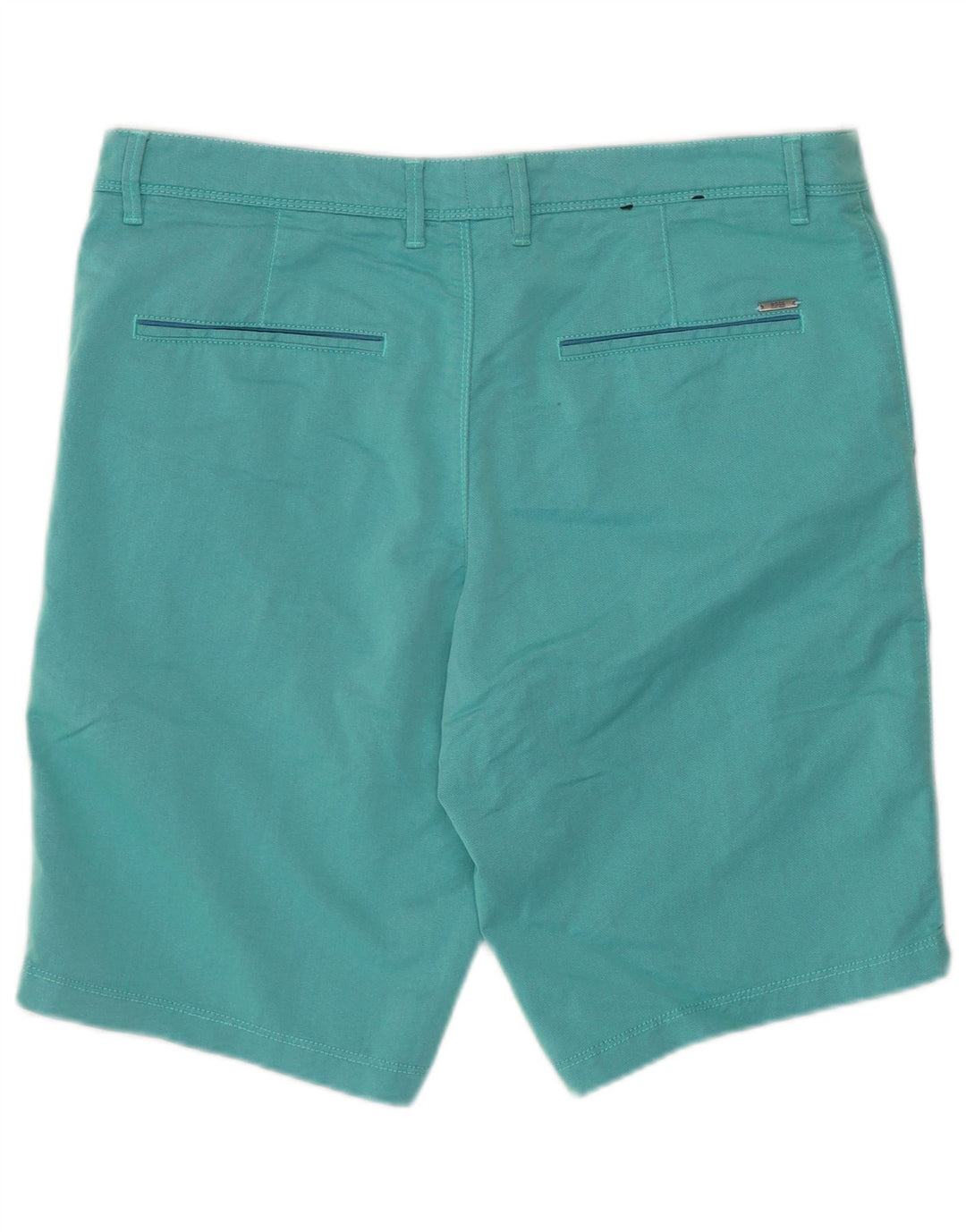Hugo Boss Mens Chino Shorts IT 48 Medium W32 Turquoise Cotton