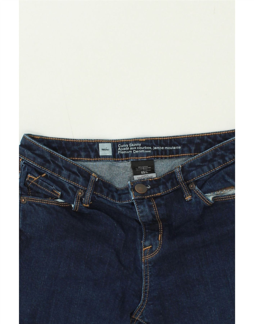 MOSSIMO Womens Curvy Skinny Jeans US 6 Medium W30 L28 Blue Cotton Vintage Mossimo and Second-Hand Mossimo from Messina Hembry 