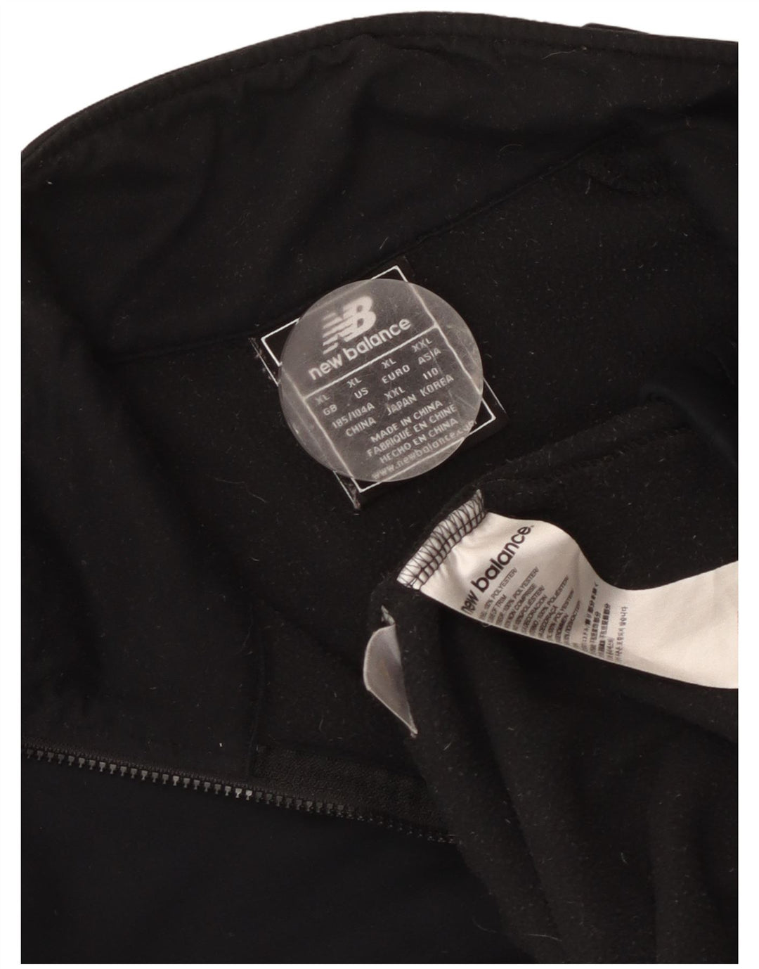 New Balance Mens Liverpool Zip Neck Pullover Tracksuit Top XL Black