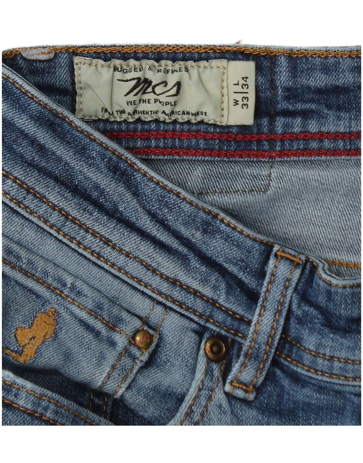 Marlboro Classics Mens Straight Jeans W33 L34 Blue