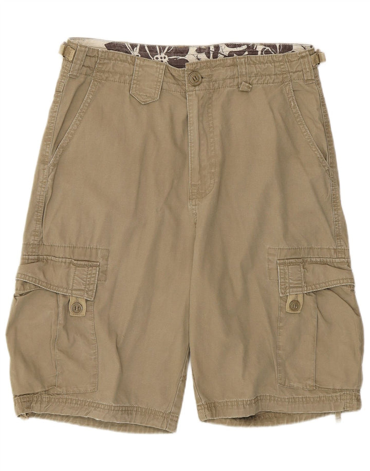 H&M Mens Cargo Shorts W32 Medium Khaki