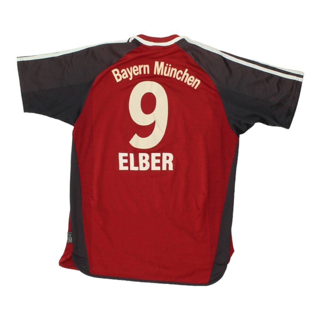 Bayern Munich 01/02 Giovane Élber Boys Adidas Home Shirt | Vintage Kids Football | Vintage Messina Hembry | Thrift | Second-Hand Messina Hembry | Used Clothing | Messina Hembry 