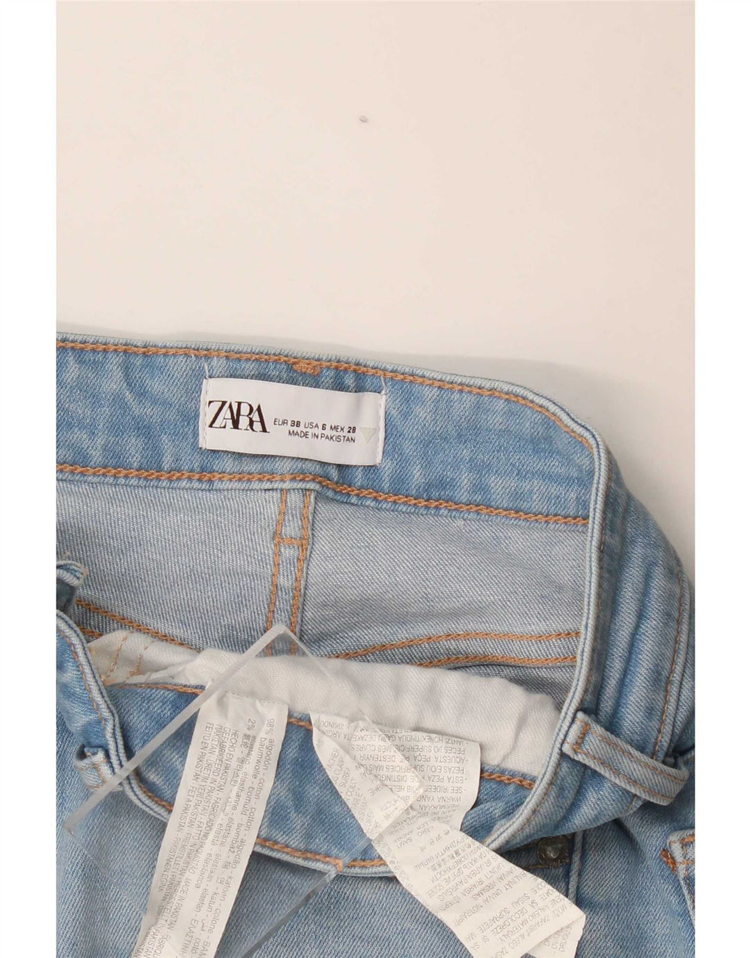 Zara Womens Bootcut Jeans EU 38 Small W28 L27 Blue