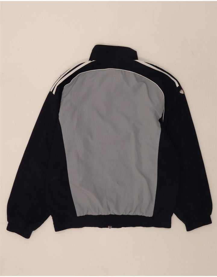 Adidas Mens Tracksuit Top Jacket UK 38/40 Medium Navy Blue Colourblock