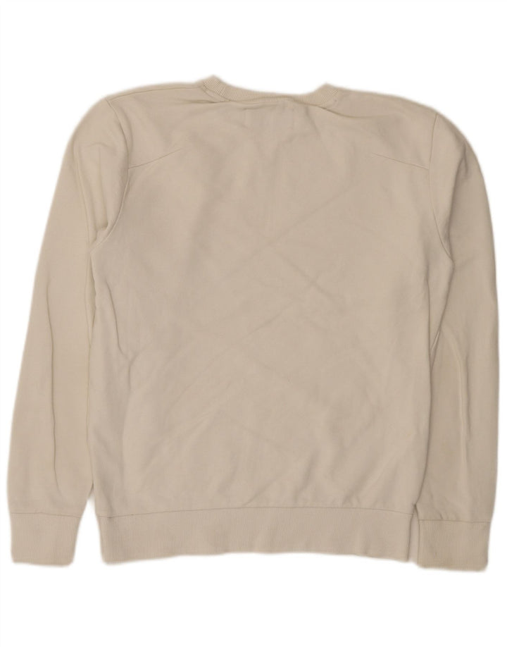 Calvin Klein Jeans Mens Graphic Sweatshirt Jumper Small White Cotton