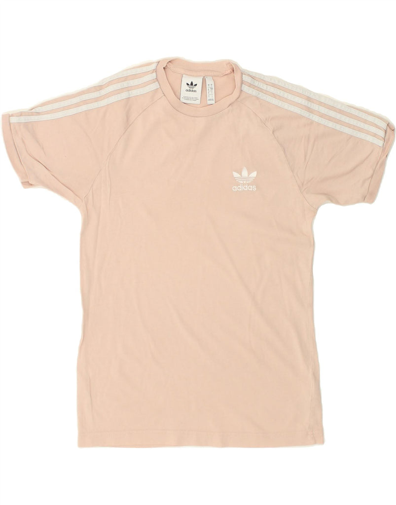 ADIDAS Mens T-Shirt Small Pink Cotton | Vintage Adidas | Thrift | Second-Hand Adidas | Used Clothing | Messina Hembry 