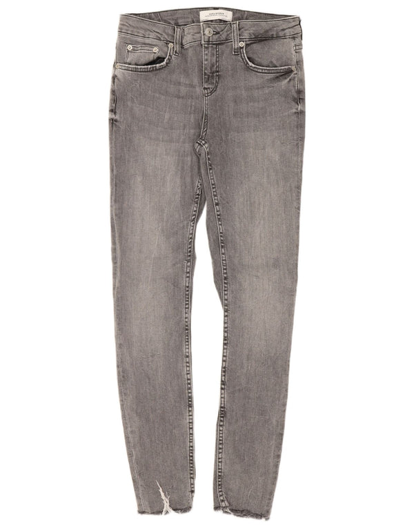 Zara Womens Skinny Jeans EU 38 Small W28 L28 Grey Cotton