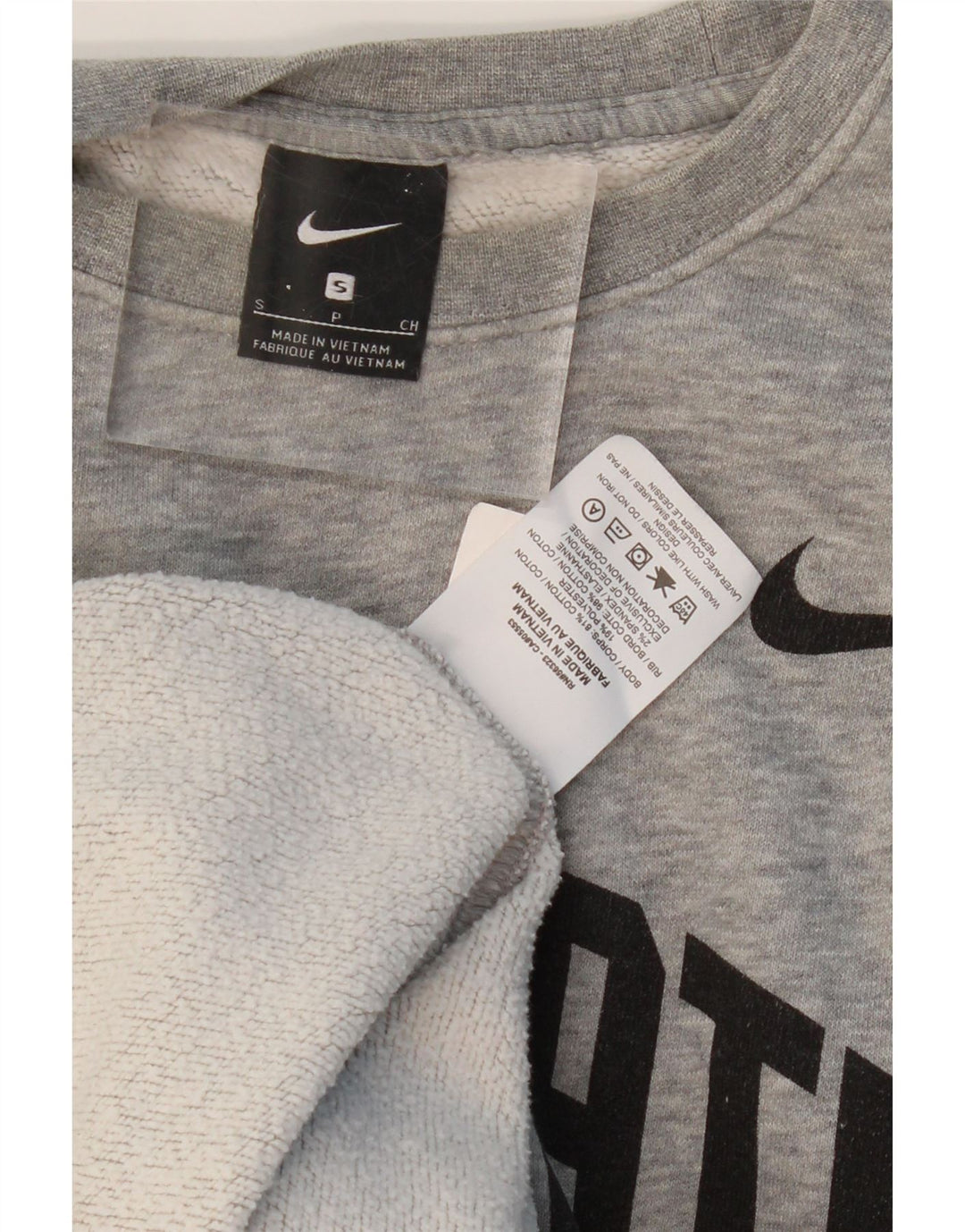 NIKE Mens Ohio State Graphic Sweatshirt Jumper Small Grey Cotton