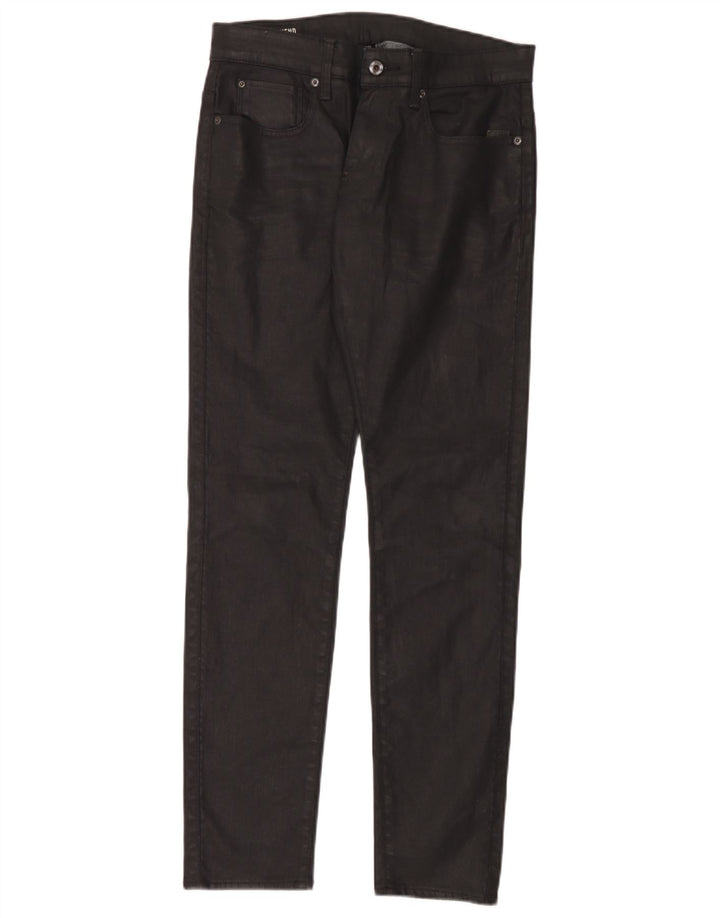 G-Star Mens Revend Super Slim Jeans W31 L32 Black Cotton