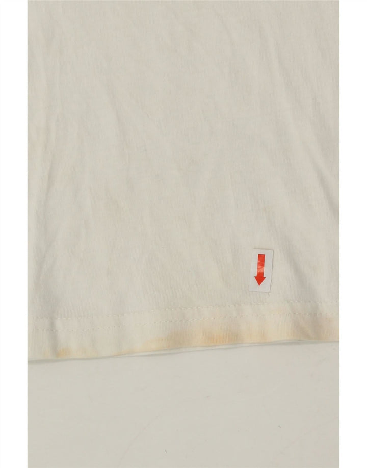 PUMA Girls Graphic T-Shirt Top 9-10 Years White Vintage Puma and Second-Hand Puma from Messina Hembry 