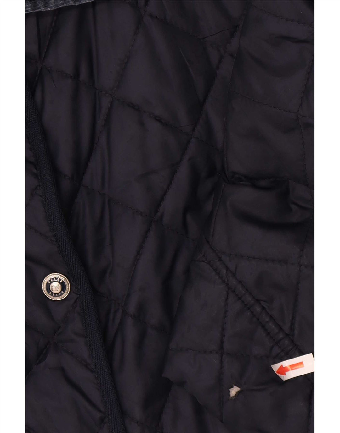 Belfe & Belfe Mens Quilted Jacket IT 44 Medium Navy Blue Polyester