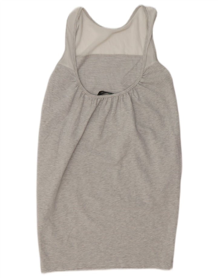 ZARA Womens Sleeveless Basic Dress UK 10 Small Grey