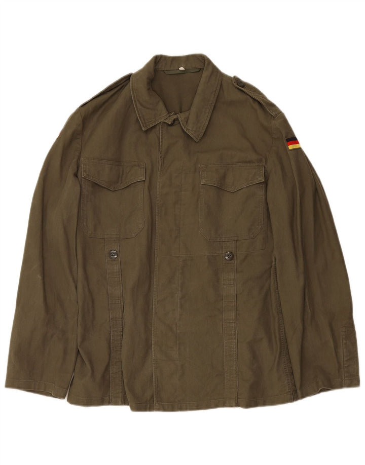VINTAGE Mens Military Jacket UK 36 Small Green