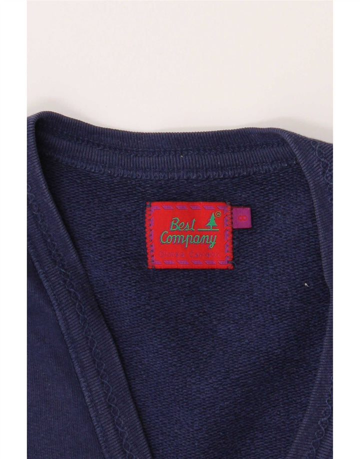 Best Company Mens Tracksuit Top Jacket Small Navy Blue