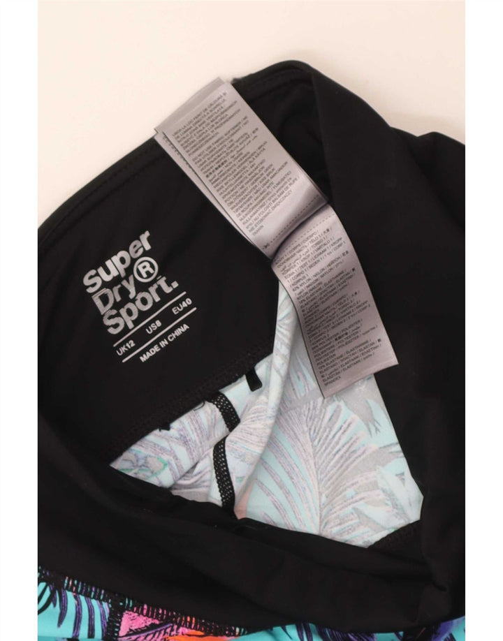 Superdry Womens Graphic Crop Leggings UK 12 Medium Multicoloured Floral