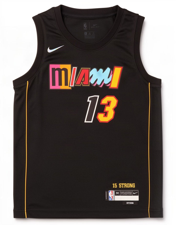 Nike Mens Miami Heat Graphic Vest Top Medium Black Polyester