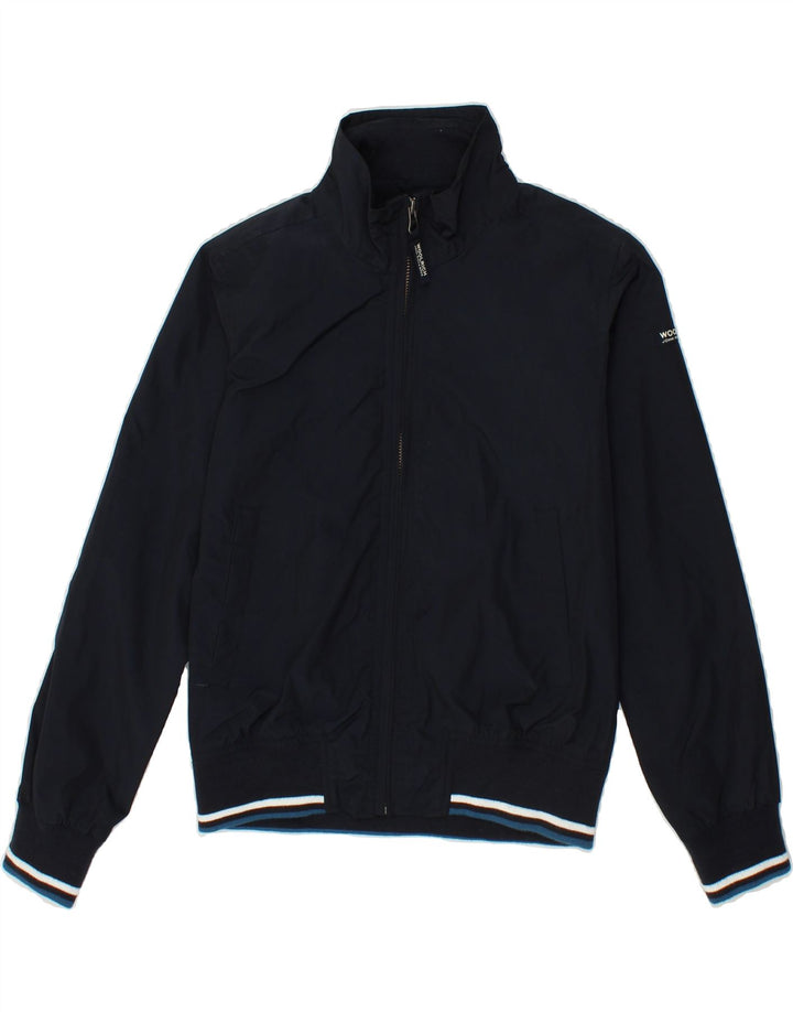 WOOLRICH Boys Bomber Jacket 9-10 Years Navy Blue Polyester Vintage Woolrich and Second-Hand Woolrich from Messina Hembry 
