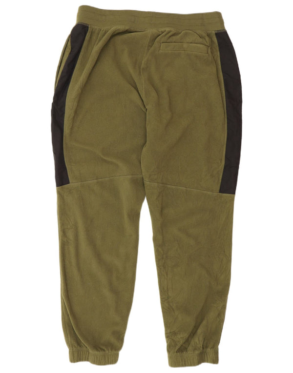 Russell Athletic Mens Tracksuit Trousers Joggers Large Khaki Colourblock