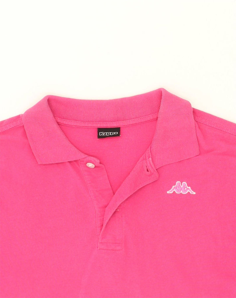 KAPPA Mens Polo Shirt Medium Pink Cotton | Vintage Kappa | Thrift | Second-Hand Kappa | Used Clothing | Messina Hembry 