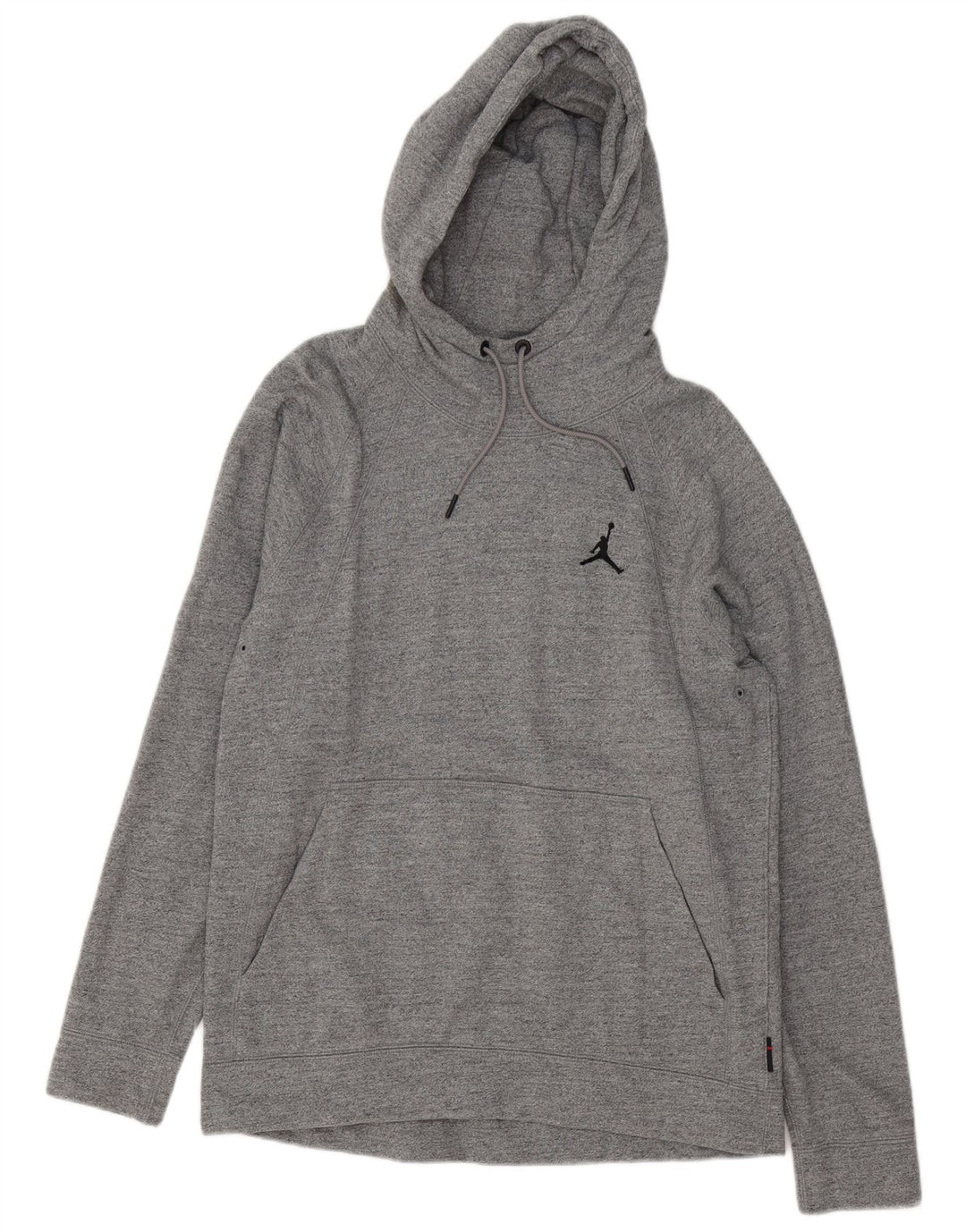 Jordan Mens Hoodie Jumper Large Grey Flecked Cotton