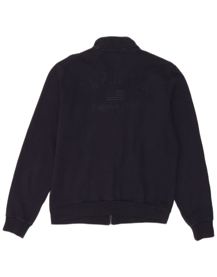 U.S. Polo Assn. Mens Graphic Tracksuit Top Jacket Medium Navy Blue