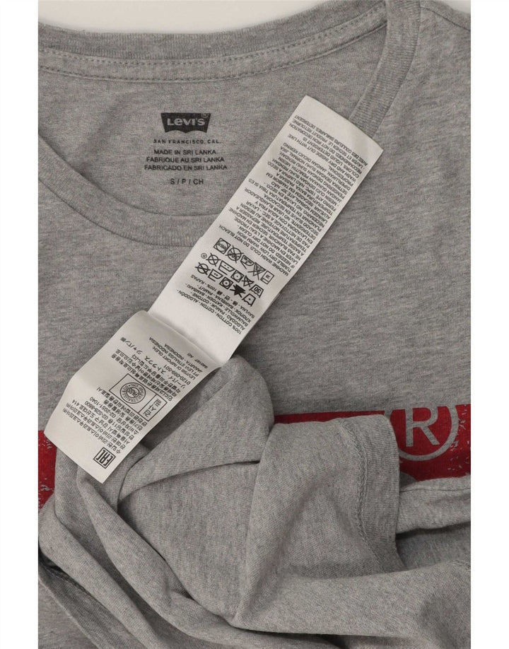 Levi's Mens Graphic T-Shirt Top Small Grey Cotton