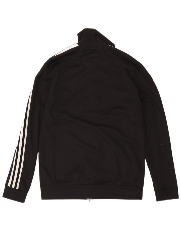 Adidas Mens Tracksuit Top Jacket Small Black Polyester