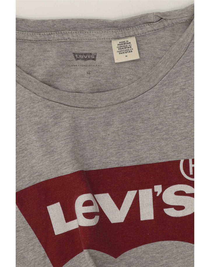 Levi's Mens Graphic T-Shirt Top Medium Grey