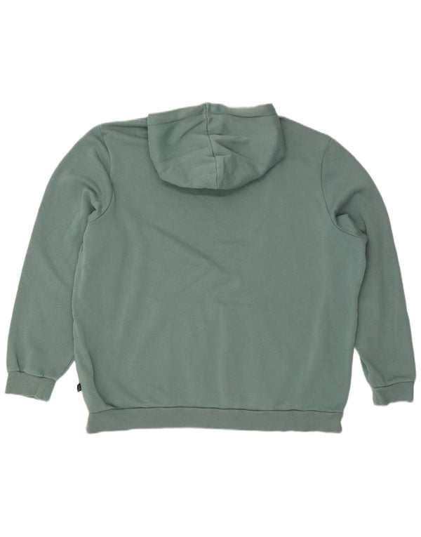 Puma Mens Hoodie Jumper 2XL Blue Cotton
