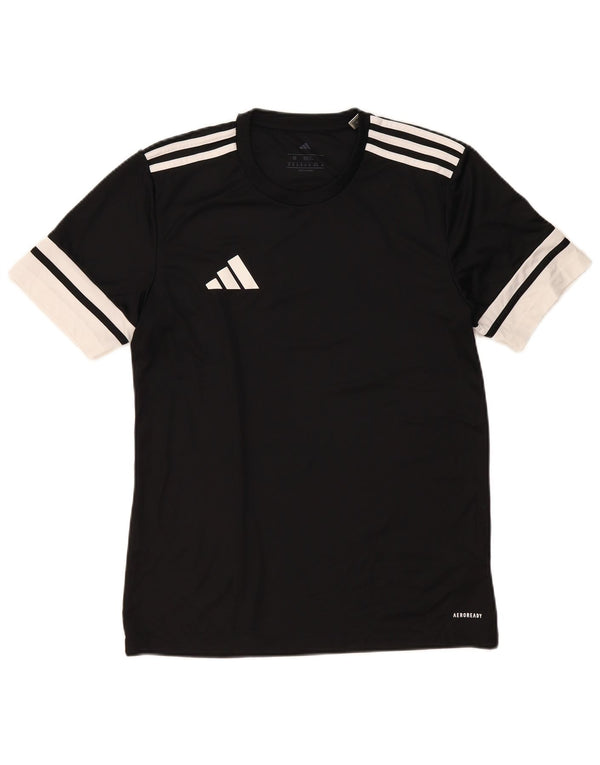 Adidas Mens Aeroready T-Shirt Top Medium Black Colourblock Polyester