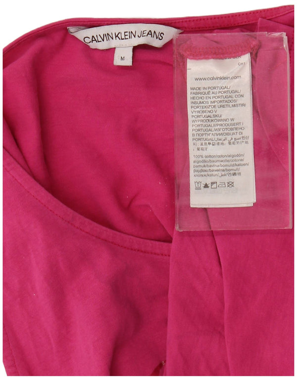 Tommy Hilfiger Womens 3/4 Sleeve Polo Shirt UK 12 Medium Turquoise Cotton