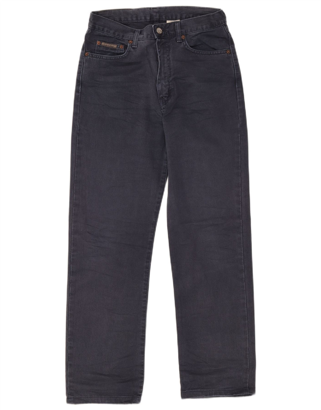 Calvin Klein Womens Straight Jeans W29 L28 Navy Blue Cotton