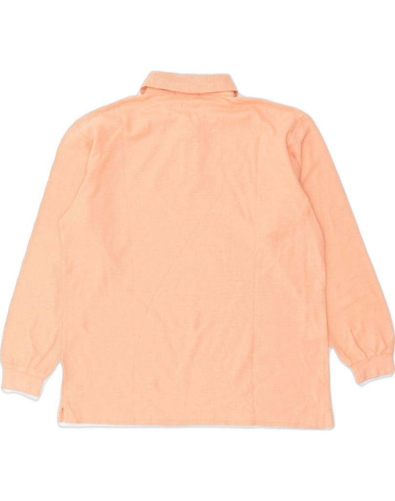 FILA Mens Long Sleeve Polo Shirt Large Orange Cotton | Vintage Fila | Thrift | Second-Hand Fila | Used Clothing | Messina Hembry 