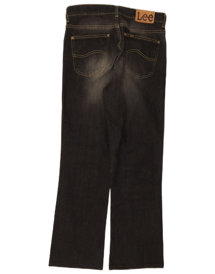 Lee Mens REED Straight Jeans W32 L28 Black Polyester