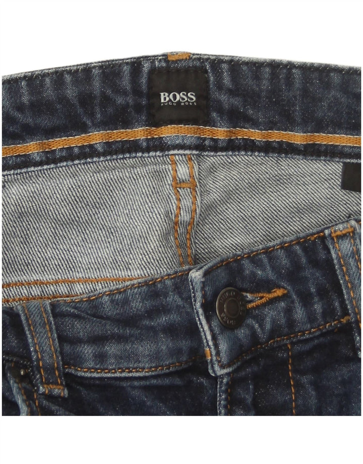 Hugo Boss Mens Slim Jeans W32 L33 Navy Blue